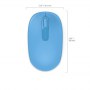 Microsoft | Wireless Mouse | 1850 | Cyan | 3 years warranty year(s) - 6